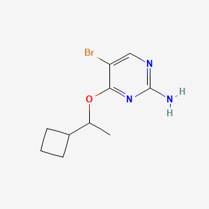5-Bromo-4-(1-cyclobutylethoxy)pyrimidin-2-amine
