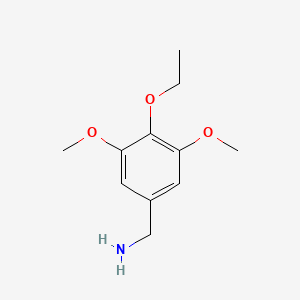 molecular formula C11H17NO3 B2812709 (4-Ethoxy-3,5-dimethoxyphenyl)methanamine CAS No. 1154659-40-1