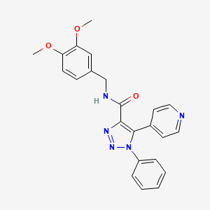N-(2-chlorophenyl)-2-({6-methyl-2-[4-(trifluoromethyl)phenyl]pyrimidin-4-yl}oxy)acetamide