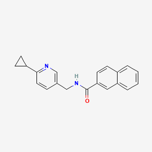 molecular formula C20H18N2O B2812715 N-((6-cyclopropylpyridin-3-yl)methyl)-2-naphthamide CAS No. 2319722-55-7