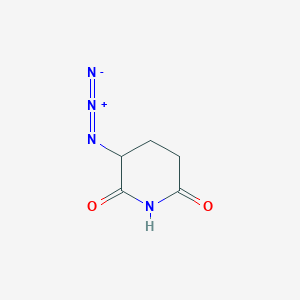 molecular formula C5H6N4O2 B2812724 3-Azidopiperidine-2,6-dione CAS No. 1974402-37-3