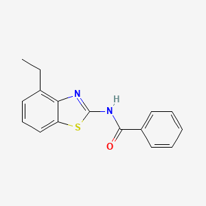 molecular formula C16H14N2OS B2812725 N-(4-乙基-1,3-苯并噻唑-2-基)苯甲酰胺 CAS No. 892853-03-1