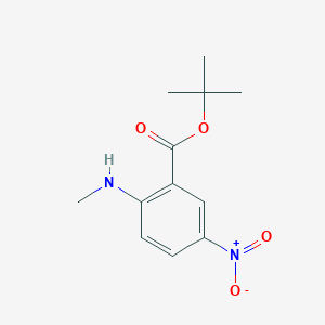molecular formula C12H16N2O4 B2812742 Tert-butyl 2-(methylamino)-5-nitrobenzoate CAS No. 1609243-42-6