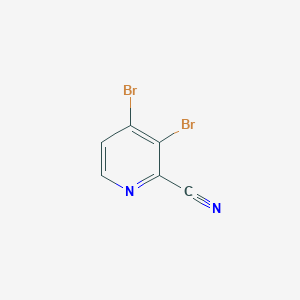 molecular formula C6H2Br2N2 B2812746 3,4-二溴吡啶-4-腈 CAS No. 1381934-40-2
