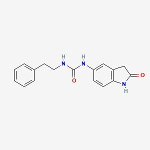 molecular formula C17H17N3O2 B2812765 1-(2-Oxoindolin-5-yl)-3-phenethylurea CAS No. 1173255-71-4
