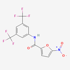 molecular formula C13H6F6N2O4 B2812812 N-[3,5-bis(trifluoromethyl)phenyl]-5-nitrofuran-2-carboxamide CAS No. 424805-50-5