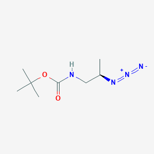 molecular formula C8H16N4O2 B2812839 叔丁基N-[(2R)-2-氮化丙基]氨基甲酸酯 CAS No. 847259-88-5