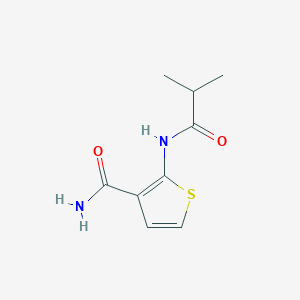 molecular formula C9H12N2O2S B2812853 2-异丁酰氨基噻吩-3-甲酰胺 CAS No. 888413-16-9