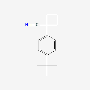 molecular formula C15H19N B2812857 1-(4-(叔丁基)苯基)环丁烷甲腈 CAS No. 1096856-95-9