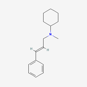 molecular formula C16H23N B2812879 N-甲基-N-[(2E)-3-苯基丙-2-烯-1-基]环己胺 CAS No. 1050652-14-6