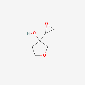 molecular formula C6H10O3 B2812881 3-(Oxiran-2-yl)oxolan-3-ol CAS No. 2166870-78-4
