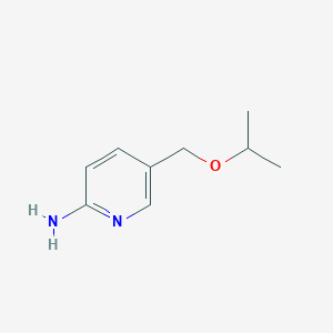 molecular formula C9H14N2O B2812884 5-(Propan-2-yloxymethyl)pyridin-2-amine CAS No. 1250393-41-9