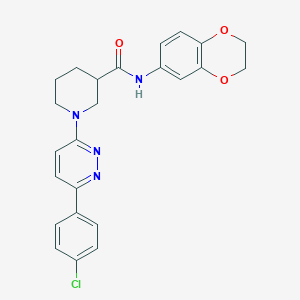 B2812891 1-(6-(4-chlorophenyl)pyridazin-3-yl)-N-(2,3-dihydrobenzo[b][1,4]dioxin-6-yl)piperidine-3-carboxamide CAS No. 1170067-03-4
