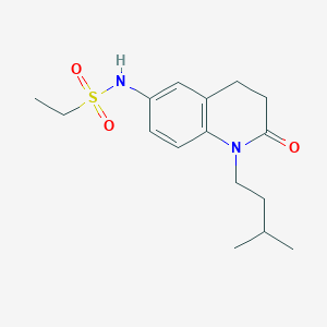 B2812901 N-(1-isopentyl-2-oxo-1,2,3,4-tetrahydroquinolin-6-yl)ethanesulfonamide CAS No. 941912-55-6