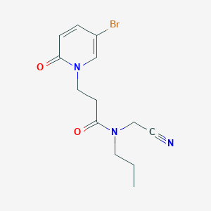 B2812918 3-(5-bromo-2-oxo-1,2-dihydropyridin-1-yl)-N-(cyanomethyl)-N-propylpropanamide CAS No. 1333763-57-7
