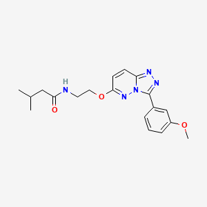 N-(2-((3-(3-methoxyphenyl)-[1,2,4]triazolo[4,3-b]pyridazin-6-yl)oxy)ethyl)-3-methylbutanamide