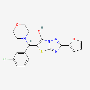 5-((3-Chlorophenyl)(morpholino)methyl)-2-(furan-2-yl)thiazolo[3,2-b][1,2,4]triazol-6-ol