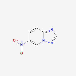molecular formula C6H4N4O2 B2812964 6-Nitro-[1,2,4]triazolo[1,5-a]pyridine CAS No. 31040-14-9