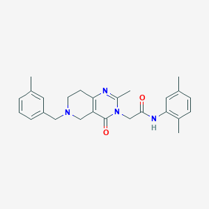 N-(2,5-dimethylphenyl)-2-(2-methyl-6-(3-methylbenzyl)-4-oxo-5,6,7,8-tetrahydropyrido[4,3-d]pyrimidin-3(4H)-yl)acetamide