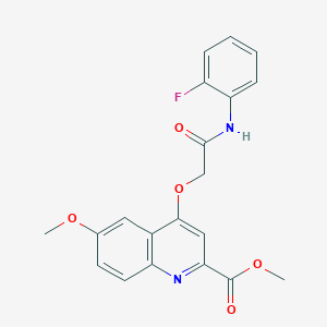 molecular formula C20H17FN2O5 B2812970 N-(3-甲氧基苄基)-2-({3-[(2-甲基苯基)硫基]吡嘧啶-2-基}硫基)乙酰胺 CAS No. 1358310-27-6