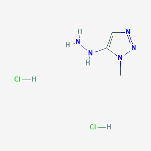 B2812987 5-hydrazinyl-1-methyl-1H-1,2,3-triazole dihydrochloride CAS No. 1820604-39-4