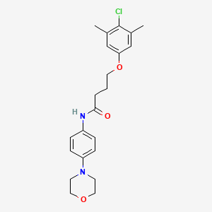 4-(4-chloro-3,5-dimethylphenoxy)-N-(4-morpholin-4-ylphenyl)butanamide