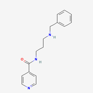 molecular formula C16H19N3O B2813003 N-(3-Benzylamino-propyl)-isonicotinamide CAS No. 431056-19-8
