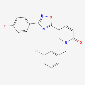 1-(3-chlorobenzyl)-5-(3-(4-fluorophenyl)-1,2,4-oxadiazol-5-yl)pyridin-2(1H)-one