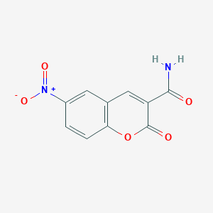 6-Nitro-2-oxochromene-3-carboxamide