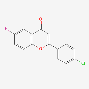 molecular formula C15H8ClFO2 B2813018 4'-Chloro-6-fluoroflavone CAS No. 288400-97-5
