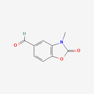 molecular formula C9H7NO3 B2813021 3-Methyl-2-oxo-2,3-dihydro-1,3-benzoxazole-5-carbaldehyde CAS No. 76799-25-2