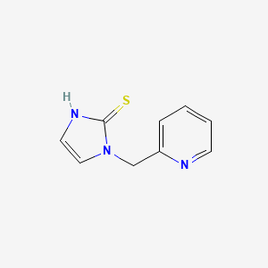 molecular formula C9H9N3S B2813076 1-(pyridin-2-ylmethyl)-1H-imidazole-2-thiol CAS No. 106984-85-4