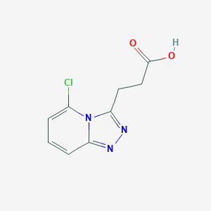 molecular formula C9H8ClN3O2 B2813086 3-(5-氯-[1,2,4]三唑并[4,3-a]吡啶-3-基)丙酸 CAS No. 1279219-56-5