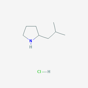 molecular formula C8H18ClN B2813087 2-Isobutylpyrrolidine hydrochloride CAS No. 1184994-37-3; 124602-03-5