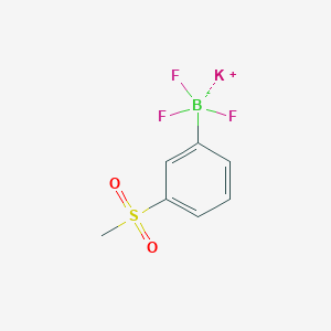 molecular formula C7H7BF3KO2S B2813098 Potassium trifluoro(3-(methylsulfonyl)phenyl)borate CAS No. 1985700-16-0