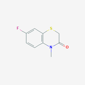 molecular formula C9H8FNOS B2813105 7-fluoro-4-methyl-2H-1,4-benzothiazin-3(4H)-one CAS No. 866154-48-5