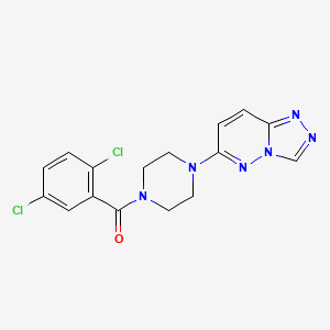 molecular formula C16H14Cl2N6O B2813119 (4-([1,2,4]三唑并[4,3-b]吡啶-6-基)哌嗪-1-基)(2,5-二氯苯基)甲酮 CAS No. 1203235-92-0
