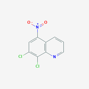 molecular formula C9H4Cl2N2O2 B2813120 7,8-Dichloro-5-nitroquinoline CAS No. 59252-75-4