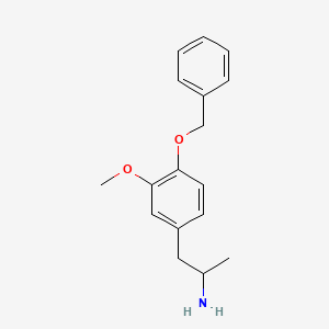 molecular formula C17H21NO2 B2813135 3-Methoxy-4-phenylmethoxyphenylisopropylamine CAS No. 114963-05-2