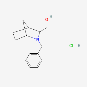 molecular formula C14H20ClNO B2813203 (2-苄基-2-氮杂双环[2.2.1]庚烷-3-基)甲醇盐酸盐 CAS No. 2219369-24-9