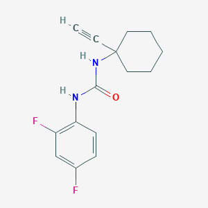 molecular formula C15H16F2N2O B2813234 N-(2,4-difluorophenyl)-N'-(1-ethynylcyclohexyl)urea CAS No. 866008-68-6