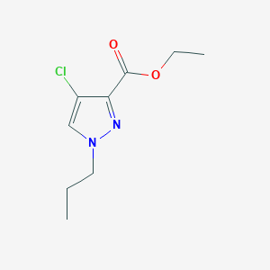 molecular formula C9H13ClN2O2 B2813241 ethyl 4-chloro-1-propyl-1H-pyrazole-3-carboxylate CAS No. 1856085-70-5