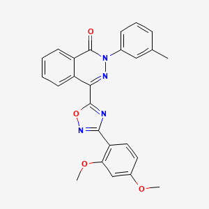 B2813264 4-[3-(2,4-dimethoxyphenyl)-1,2,4-oxadiazol-5-yl]-2-(3-methylphenyl)phthalazin-1(2H)-one CAS No. 1291856-68-2