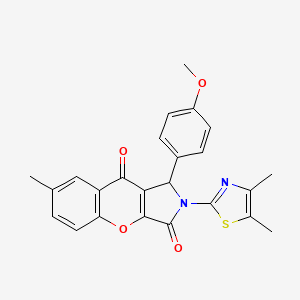 B2813289 2-(4,5-Dimethylthiazol-2-yl)-1-(4-methoxyphenyl)-7-methyl-1,2-dihydrochromeno[2,3-c]pyrrole-3,9-dione CAS No. 632317-60-3