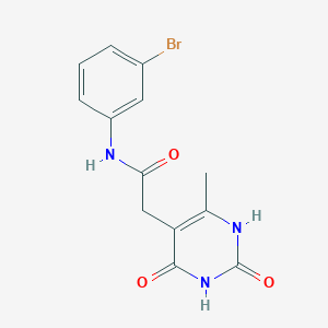 B2813300 N-(3-bromophenyl)-2-(6-methyl-2,4-dioxo-1,2,3,4-tetrahydropyrimidin-5-yl)acetamide CAS No. 1172973-97-5