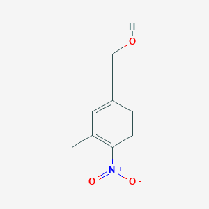 2-Methyl-2-(3-methyl-4-nitrophenyl)propan-1-ol