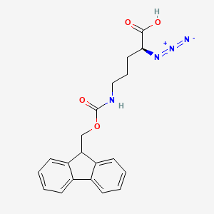 molecular formula C20H20N4O4 B2813316 N3-L-Orn(Fmoc)-OH CAS No. 1994267-98-9