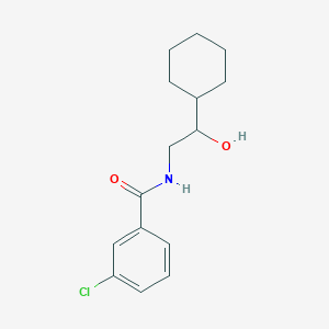 molecular formula C15H20ClNO2 B2813321 3-chloro-N-(2-cyclohexyl-2-hydroxyethyl)benzamide CAS No. 1351591-84-8