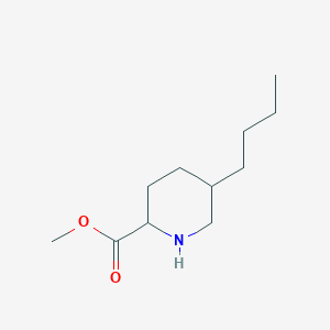 molecular formula C11H21NO2 B2813329 Methyl 5-butylpiperidine-2-carboxylate CAS No. 2167260-85-5