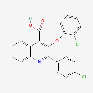 3-(2-chlorophenoxy)-2-(4-chlorophenyl)quinoline-4-carboxylic Acid